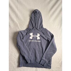 Under Armour‎ Pullover Blue Long Sleeve Hoodie Fleece Women's Medium *